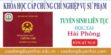 Đào tạo cấp chứng chỉ nghiệp vụ sư phạm tại Hải Phòng
