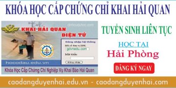 Đào tạo cấp chứng chỉ nghiệp vụ khai báo hải quan tại Hải Phòng