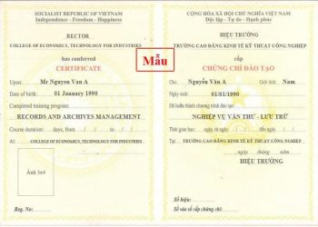 Tuyển sinh khoá học Văn thư lưu trữ & Thư viện – thiết bị trường học